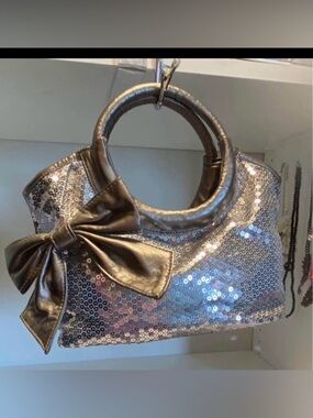 CLOSET CLEAR OUT- Sequin Bow Bag